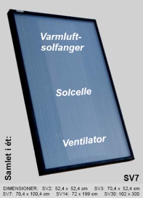 Eksempel på Solar Venti luftsolfanger